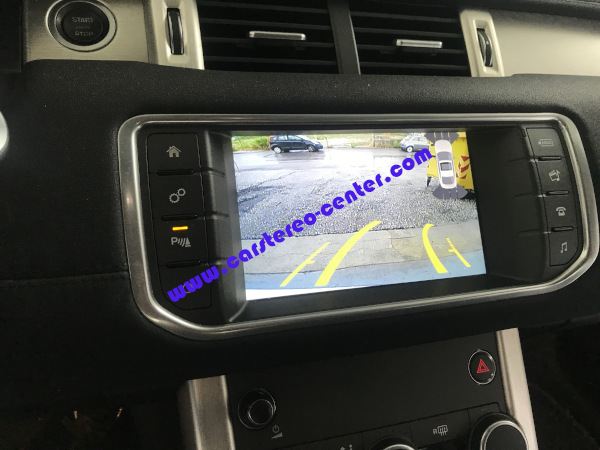 Telecamera posteriore per Evoque con modulo Carplay ed Android Auto