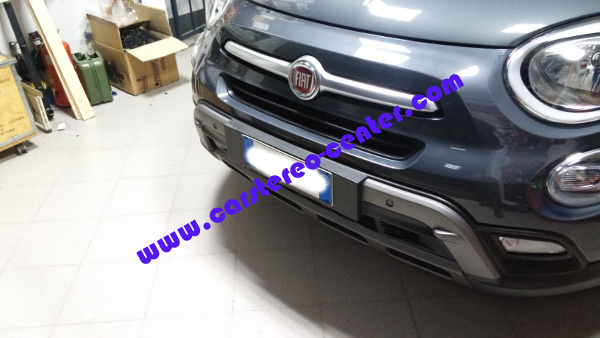 KIT SENSORI PARCHEGGIO AUTO GRIGIO DISPLAY FIAT 500X TIPO RETROMARCIA  POSTERIORI