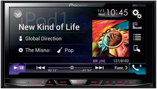 Pioneer AVHx8600bt, monitor doppio din con Appradio 