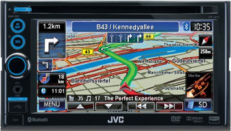 JVC doppio DIN KW-NT30. Navigatore, DVD, USB, SD, BT