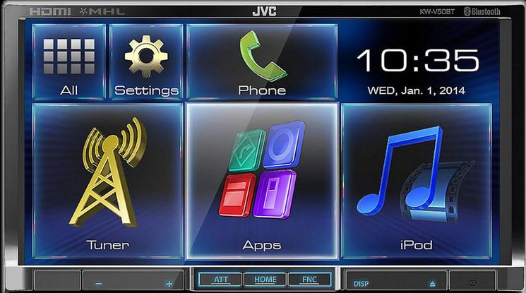 JVC KW-V50bt con porta HDMI\MHL