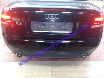Audi A4 Cabrio: installazione sensori parcheggio posteriore digitaldynamic PS-402