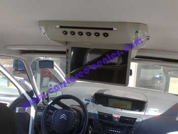 Roof Monitor con lettore DVD RMT-90s su Citroen C4 Picasso