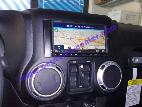 Navigatore Kenwood DNX7280BT installato su Jeep Wrangler My 2011